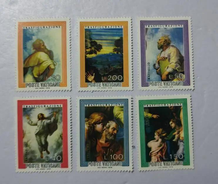 A45 6pcs selos do vatican, 1976, coleção de correio - Image 1