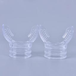 Silicone Snorkel Mergulho Tubo, Snorkel, Claro, Subaquático, Bocal, Regulador, Natação Acessórios, 1Pc - Image 5