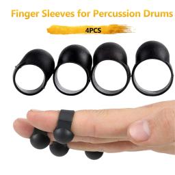 Conjunto de manga de dedo de 4 unidades para acessórios de tambores de percussão de língua de aço - Image 3