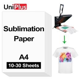 10 folhas a4 papel de transferência térmica produtos de sublimação de papel de transferência de papel impressora a jato de tinta de transferência de papel para roupas de t-shirts - Image 1