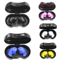 Protetor de ouvido de silicone para natação, plugue de ouvido à prova d'água para crianças e adultos, 1 par - Image 5