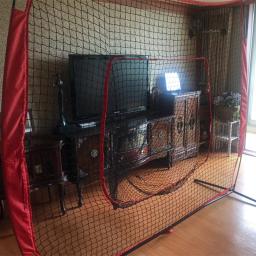 Rede De Prática De Beisebol De Softball Com Quadro, Batendo Pitching Batting, Pegando Equipamento Backstop, Ajudas De Treinamento, Zona De Ataque, 7x7 pés - Image 6
