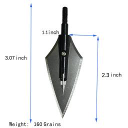 6/12/24pcs dicas de caça tiro com arco 145gr/160gr pontas de seta alvo broadhead pontos bestas arco composto setas accessorie - Image 3