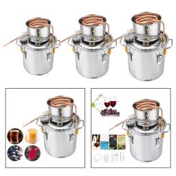 Moonshine contendo água álcool destilador espíritos kit tubo de cobre produção doméstica de vinho fermentação à óleo caldeira para uísque faça você mesmo - Image 4