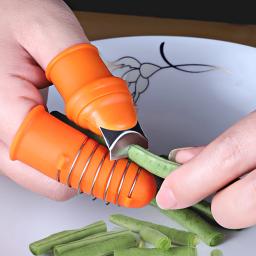 Silicone polegar faca protetor de dedo engrenagens corte faca de colheita vegetal beliscar planta lâmina tesoura luvas de jardim - Image 1