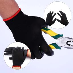 Luvas de segurança de poliuretano, Luvas de algodão revestido Nylon, Palm revestido luvas para trabalho mecânico, Carpenter Repairment Supplies, 10 Par, 30 Par - Image 5