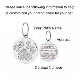 Etiqueta de identificação do cão do gato do filhote de cachorro dos animais de estimação identificação nome do cão colar placa de identificação do cão acessórios do animal de estimação bulldog - Image 4