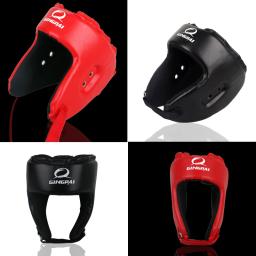 Capacete de treinamento MMA para adultos, preto, azul, vermelho, lutando, Muay Thai, Kick Boxing, Chapelaria de segurança, Sanda Protector Guard - Image 3