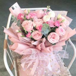 Buquê De Coração Papel De Embrulho, Caixa De Presente De Festa De Casamento, Artesanato De Decoração DIY, Scrapbook De Flores, Embalagem De Origami, Lantejoulas Douradas, 1m - Image 5