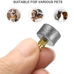 Elétrica Prego Polidor Substituição Roda, Moagem Cabeça, Pet Nail Grinder, Aparador de Cabeça, Clipper, Pet Paws Grooming, 5Pcs, 3Pcs - Image 4