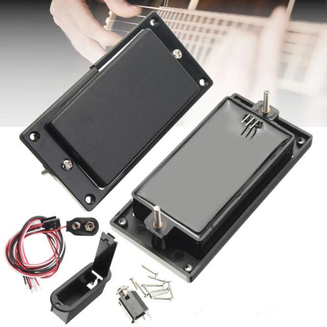 Captador de guitarra elétrica Humer 81/85 ativo com potenciômetro fechado - Conjunto de 2 captadores para reparo e upgrade de guitarra elétrica