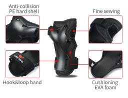 WOSAWE-Conjunto de Engrenagens de Proteção Multi-Esportiva para Crianças, Cotovelo, Almofadas de Pulso, Exterior, Patinação, Ciclismo, Skate, Scooter, Juventude - Image 4
