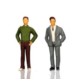 Trem Cenário Modelo de Personagem, Pessoas Figuras, Construção, Material ABS, DIY, Passageiros, 1:100, 1:150, 1:75, Escala 1:50 - Image 5