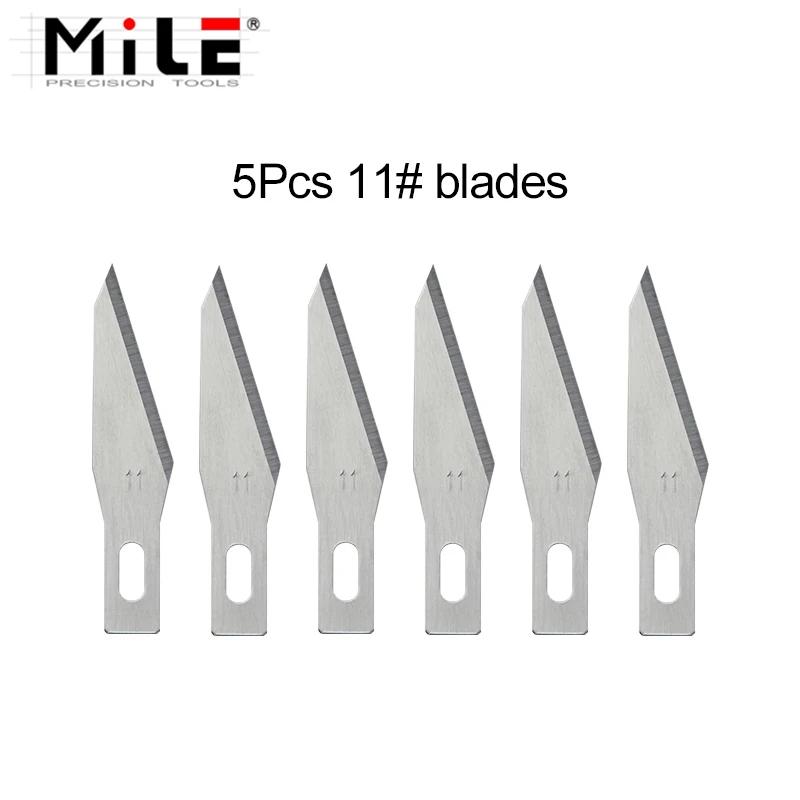 5 pçs 3 #1 #50 #7 # ferramentas de escultura em madeira lâminas para gravura artesanato escultura faca bisturi ferramenta de corte para o telefone pcb reparação ferramentas - Image 1