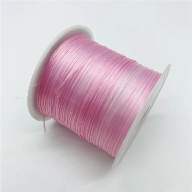Fio Elástico Cristal Redondo de Nylon para Jóias - Cordão de 10 Jardas e 0,7mm Ideal para Pulseiras e Beading