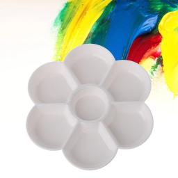 Flor de ameixa retângulo cerâmica paleta cor mistura pintura paleta bandeja para aquarela gouache acrílico pintura arte suprimentos - Image 5