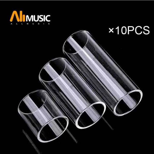 Conjunto de 10 Acessórios de Corda para Guitarra - Sliders de Vidro em Vários Tamanhos 69/50/28*25-22mm