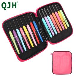 QJH 1.0mm-6mm Crochet Gancho Alça Ergonômica para Mãos Artríticas Extra Long  Agulhas de Tricô para Iniciantes e Fios De Crochê - Image 5