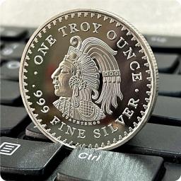 Coleção de Moedas Comemorativas Banhadas a Prata, Decoração do Lar, Artesanato, Desktop, Ornamentos, Presente, México, Vita, México - Image 3