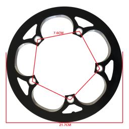 Chainring Proteção Capa para Bicicleta Dobrável Placa Única Engrenagem Cadeia Roda Guarda Bicicletas Parte 130 BCD 42 44 46 48 50 Dentes - Image 1