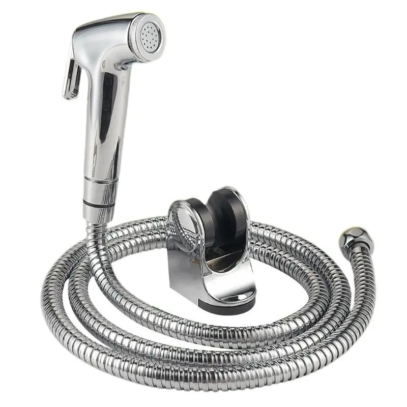 Ducha de chuveiro portátil para banheiro, jato shattaf com mangueira de aço inoxidável - Image 1