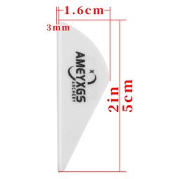 100 pçs 2 Polegada arco e flecha de borracha pena flexhing gota água forma palhetas diy acessórios do eixo para a caça tiro ao ar livre - Image 2