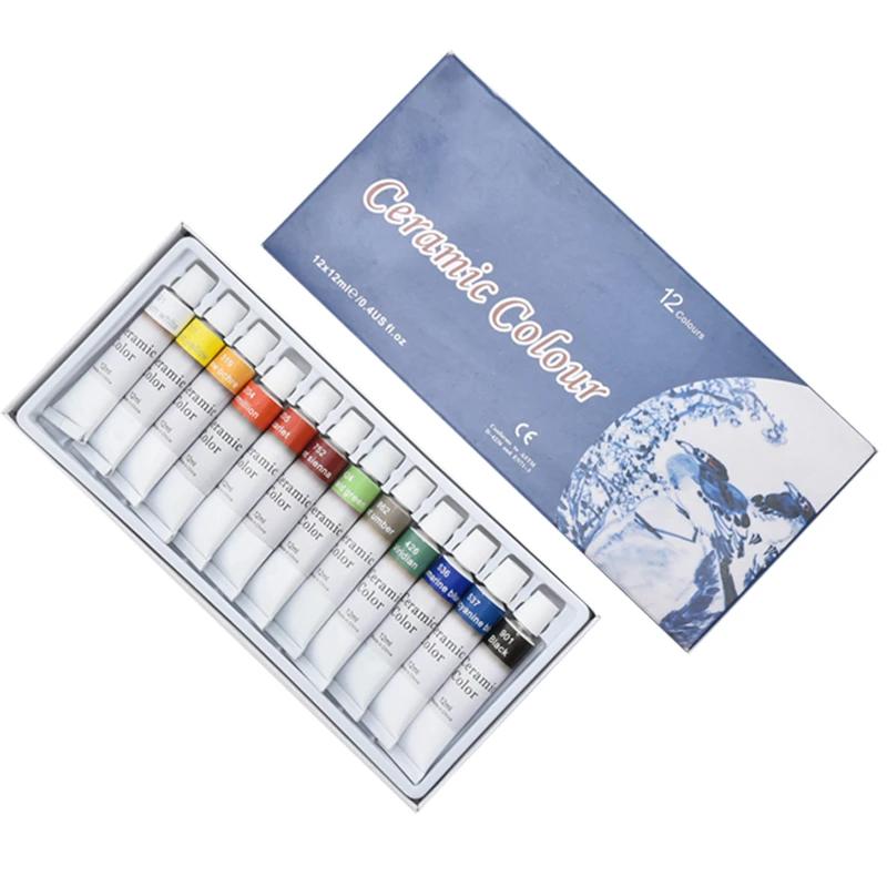 Cerâmica Cerâmica Pigmento Pintado, Pigmento No-Bake, Argila DIY, Escultura Pintada à Mão, Colorindo Overglaze, 12 Cores - Image 1