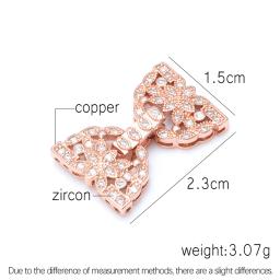 23*15 milímetros Fechos Para Jóias Fazendo Acessórios de Cobre Fechos Fivelas Para DIY Colar de Pérolas Pulseira Cúbicos de Zircônia - Image 2