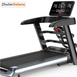 Esteira elétrica dobrável multifuncional para caminhada, corrida, treinamento de saúde e fitness com monitor lcd hd - Image 1