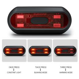 Scl motos acessórios da motocicleta capacete luz noturna ciclismo tira de segurança luz de advertência do sinal led capacete da motocicleta lanterna traseira - Image 6