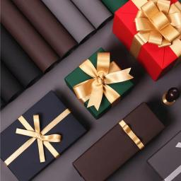 Papel de embrulho de presente, 2 peças, verde escura, vermelho, toque macio, decoração de presente, natal, ano novo, papel de embrulho - Image 4