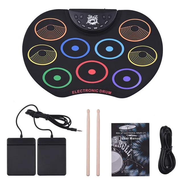 Kit de Tambor Educacional com 7 Timbragens e 9 Canções para Crianças - Aprendizado Musical Divertido