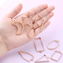 Conjunto de molde epóxi em prata/ouro, forma geométrica de metal, fita sem rastros para fazer joias, acessórios para artesanato - Image 6