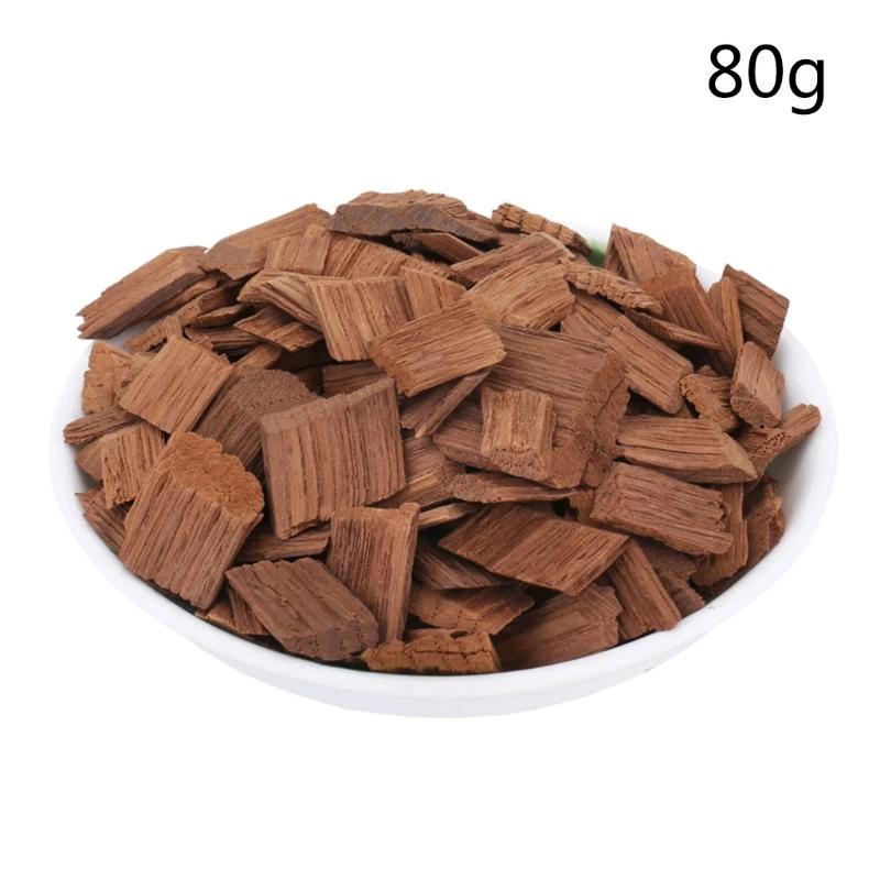 1 pacote de ingredientes de vinificação de carvalho chips 80g médio torrado uísque brandy fabricação de cerveja fornecimento casa vinícola vinho que faz a matéria prima - Image 1