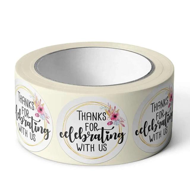 Etiquetas Florais Personalizadas para Cartões de Presente em Casamentos e Baby Showers