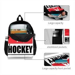 Mochila Esporte Hóquei no Gelo, 3D Design Print, Bolsa Casual, Campo Rink, Skate, Patinação, Campo - Image 4