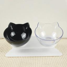 Dupla tigela de comida antiderrapante com suporte levantado, alimentador de gato e cachorro, alimentação para animais de estimação e rega - Image 3