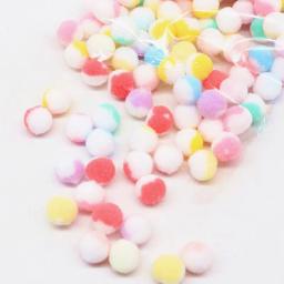 Pompons macios coloridos para crianças, artesanato de pelúcia fofa, bola de pompom DIY, Fur Pon Pon, decoração do lar, brinquedos, acessórios para bonecas, 10mm-30mm - Image 5