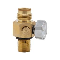 Paintball CO2 Cilindro Tanque Válvula com On Off e Gauge Thread, M18X1.5 - Image 4