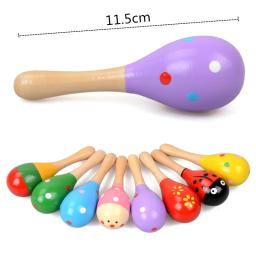 Brinquedo de madeira para bebê, martelo de areia, chocalho, instrumento musical, percussão, infantil, criança, 1pc - Image 6