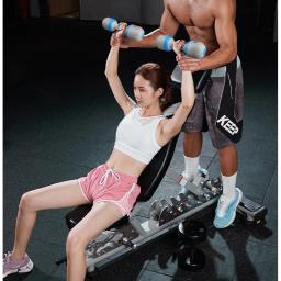 Peso ajustável multifuncional portátil halteres unissex agregado familiar 10kg galvanizado bloco de aço de carga-rolamento casa fitness - Image 4