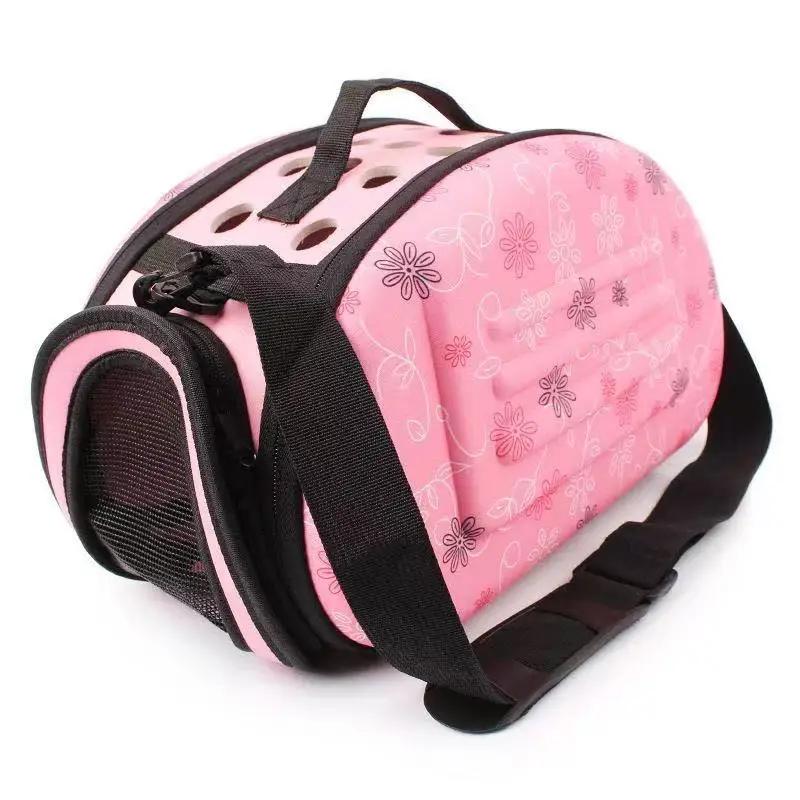 Saco de viagem de gato dobrável bolsa para animais de estimação respirável gato cão transportando caso fora espaço filhote de cachorro saco de ombro transparente suprimentos para animais de estimação - Image 1