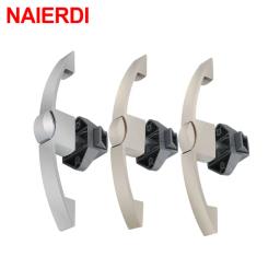 Naierdi 5 pçs camper carro push lock com alça rv barco armário de casa gaveta trava botão fechaduras móveis lidar com ferragem - Image 3