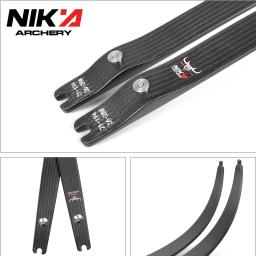 Nika membros curvo, N3 membros curvo recurvo, 55% fibra de carbono, Logo pequeno BULL, 22-46lbs, 1 par - Image 2