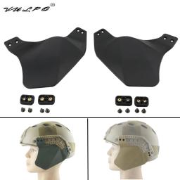 Vulpo paintball airsoft capacete capa lateral capacete tático duas tampas de proteção da orelha para rápido mich ach capacete acessórios - Image 1