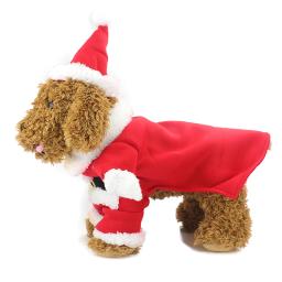 Roupas de gato de natal roupas de inverno para animais de estimação para gatos terno quente gato casacos jaqueta papai noel natal vestuário para animais de estimação 40 - Image 3