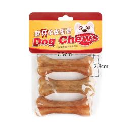 Durável cão natural do couro pressionando lanche alimentos trata mastigar ossos para filhote de cachorro pet suprimentos - Image 6