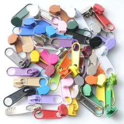 Controle deslizantes com zíper 3 #, cabeça de zíper de metal com 10/30/100 peças para bolsas de roupas, acessórios para costura de alfaiate - Image 5