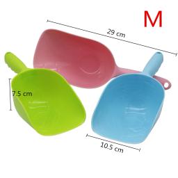 Colher para alimentação de animais de estimação, azul/rosa/verde, cães, pá de plástico, copo de medição, suprimentos para alimentação de animais de estimação, ferramentas para alimentação caseira, 2 peças - Image 2