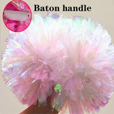 Arco-íris colorido Cheerleader Pom Poms, Pompons De Torcida, Flor De Mão, Aeróbica Bolas, Esportes, 1 Pc - Image 1